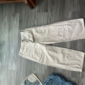 Everlane Off-White Corduroy Trousers
